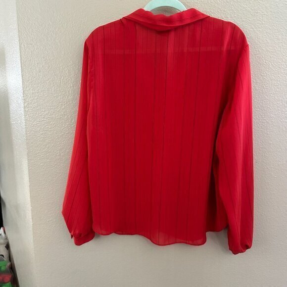 Vintage California Connection Red‎ Blouse - Picture 2 of 5